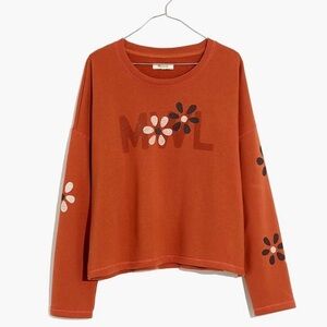 Madewell women’s easy going sweatshirt, M